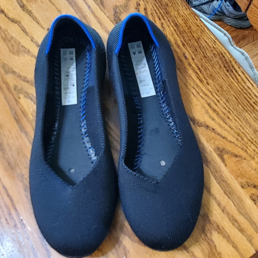 Rothy's Black Round Toe Flats Size 8